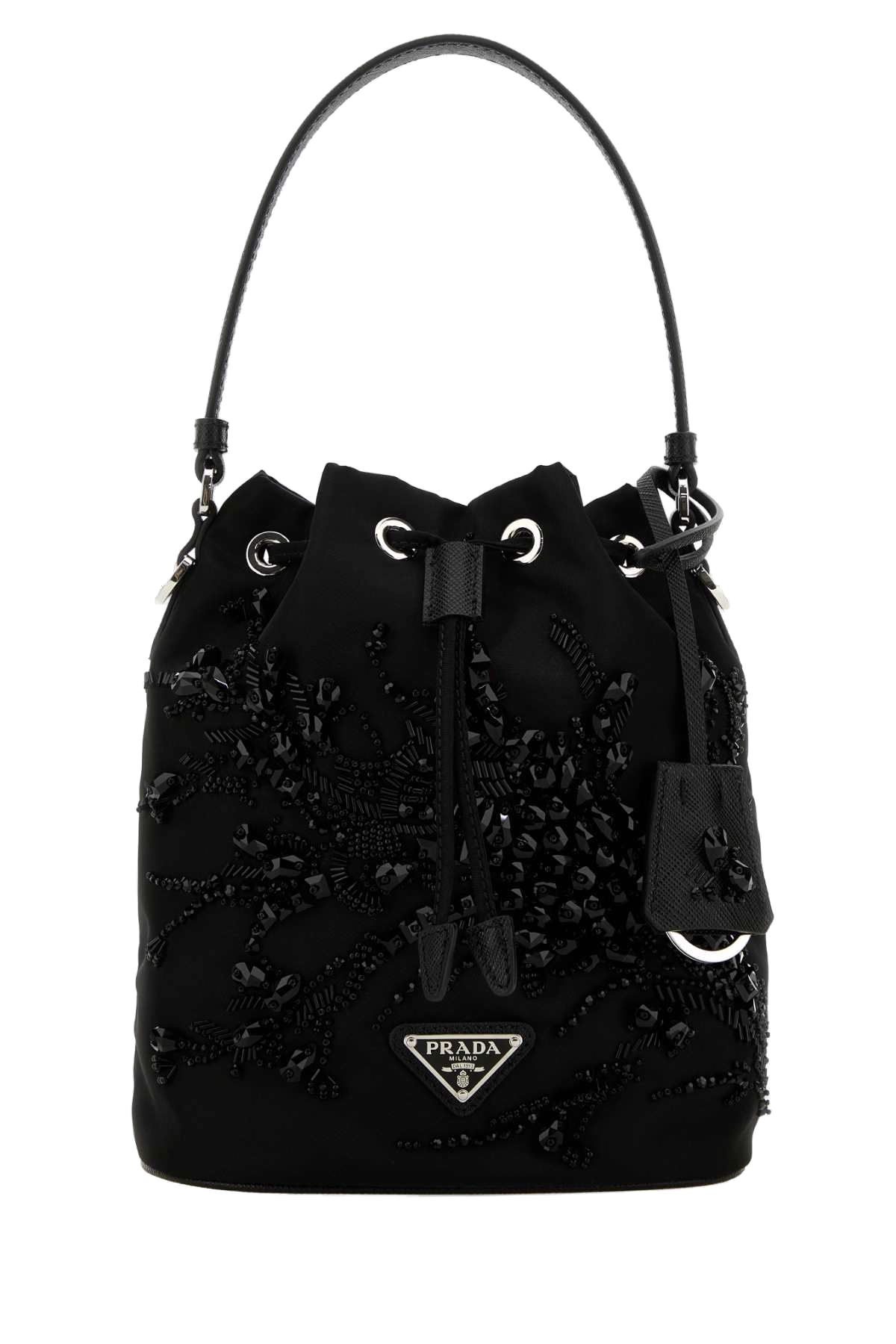 Prada Bucket Bag — Black Poliammide Riciclata-vitello