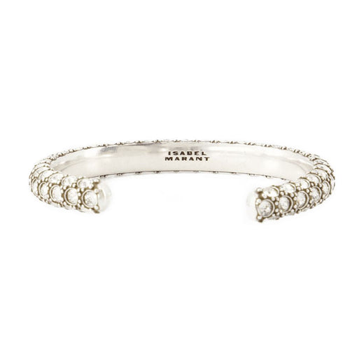 Isabel Marant Beaded Cuff Bracelet — Silver Metal Bracelets