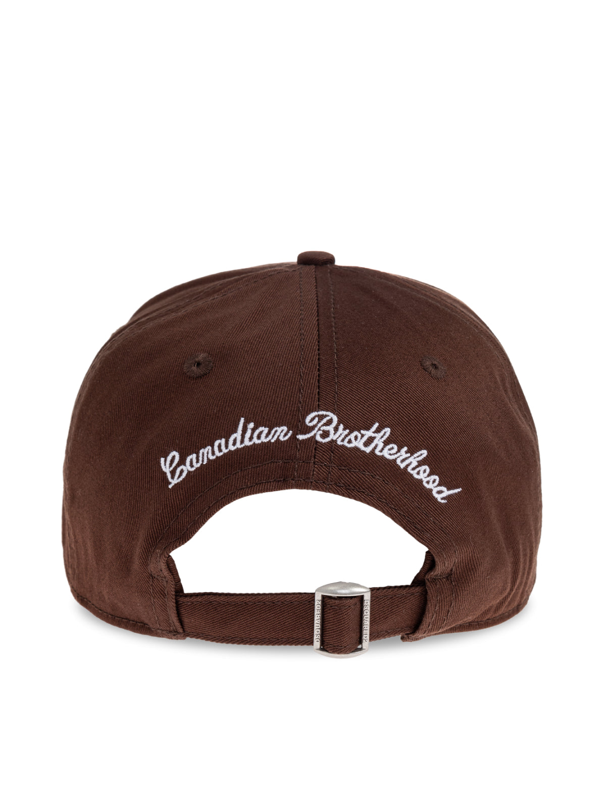 Dsquared2 Bcm097605c000015080 Embroidered Logo Baseball Cap — Brown Cotton Caps