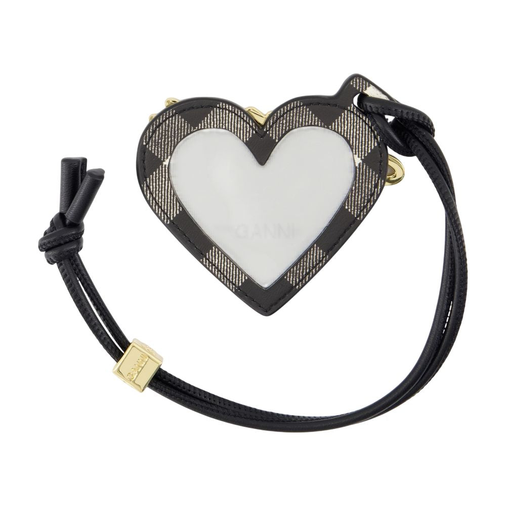 Ganni Key Case — Black Calfskin Belt