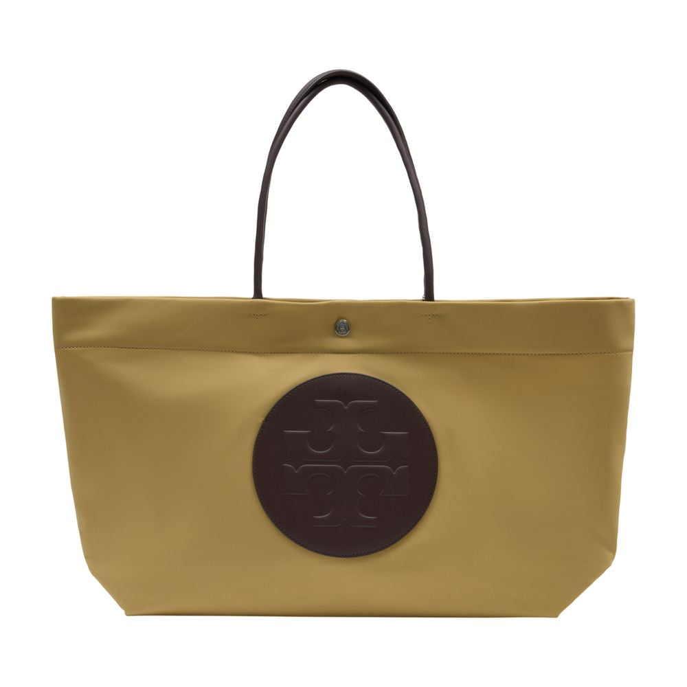 Tory Burch Ella Twist Tote Bag — Beige Synthetic