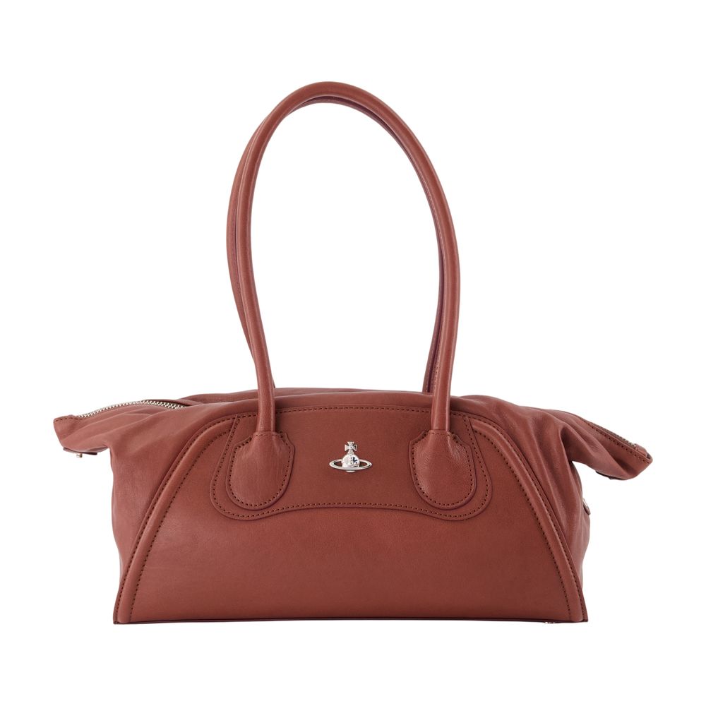 Vivienne Westwood Shirley Shoulder Bag — Brown Calfskin