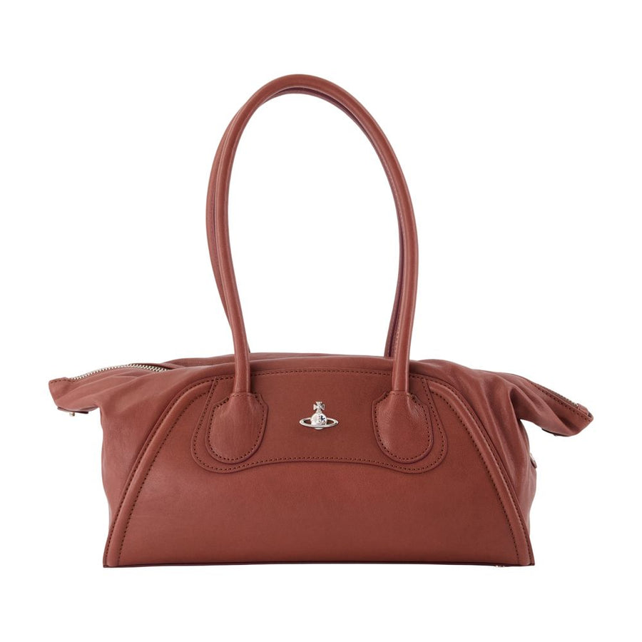 Vivienne Westwood Shirley Shoulder Bag — Brown Calfskin