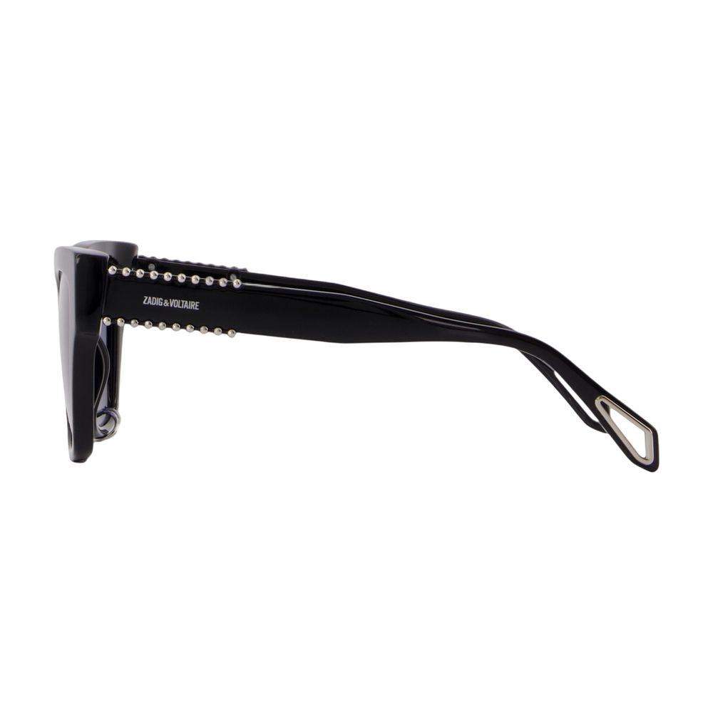 Zadig & Voltaire Owew00182-003 Sunglasses — Black Acetate