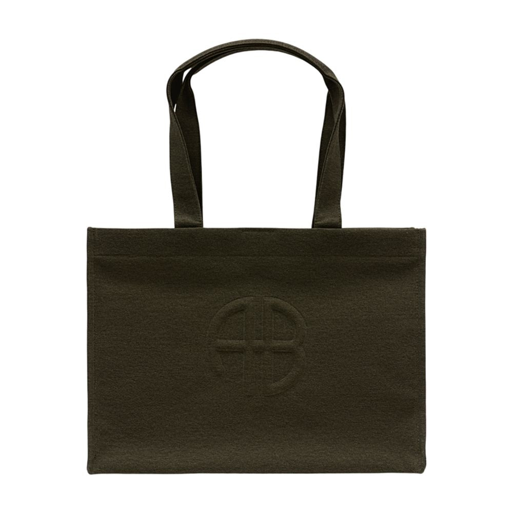 Anine Bing Lara Tote Bag — Green Cotton