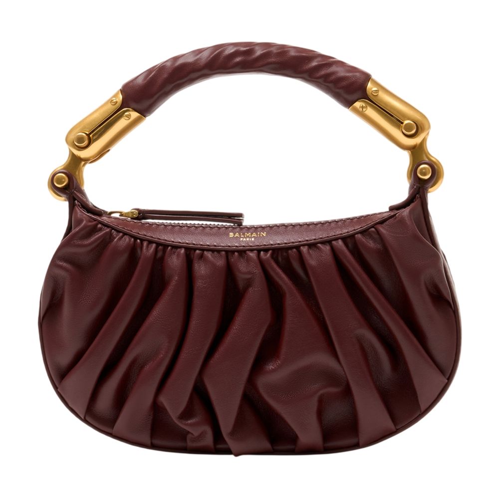 Balmain Mini Bag — Brown Calfskin