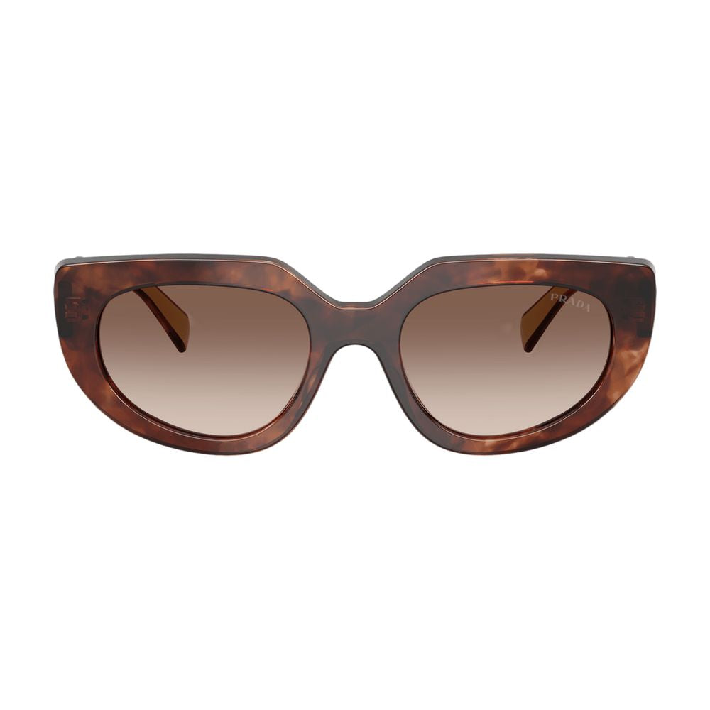 Prada 0prd02s-00k10s53 Sunglasses — Brown Acetate