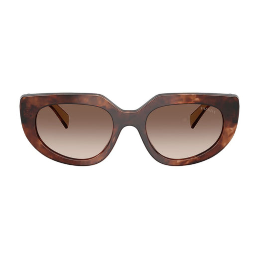 Prada 0prd02s-00k10s53 Sunglasses — Brown Acetate