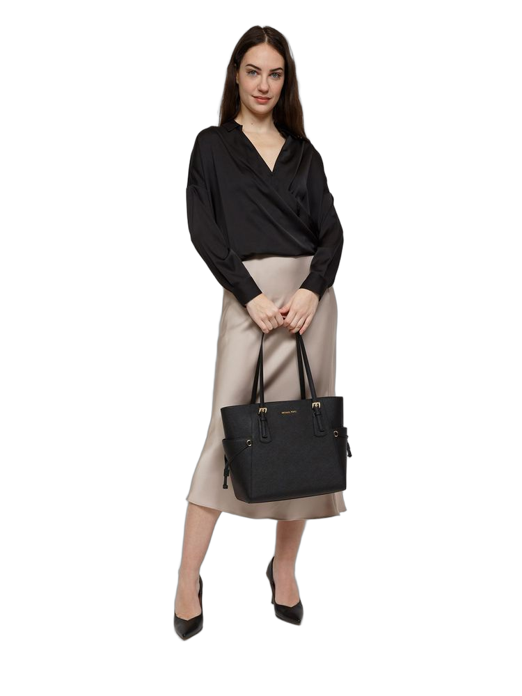 Michael Kors Tote Bag — Black Leather