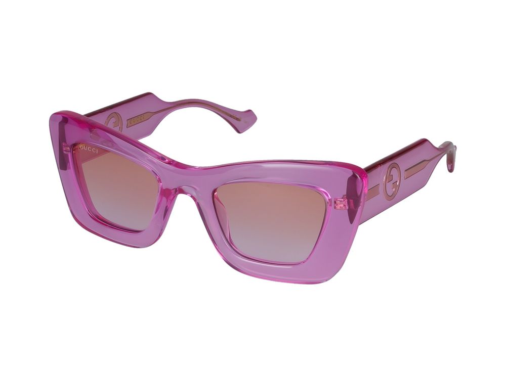 Gucci Gg1552s Injected Acetate Sunglasses — Pink