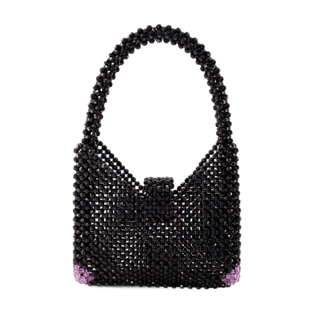 Germanier Beaded Hobo Bag — Black Others