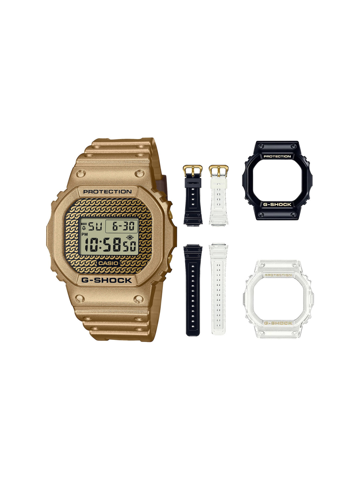 Casio Digital Quartz Watch — Gold Resin (gum) Watches