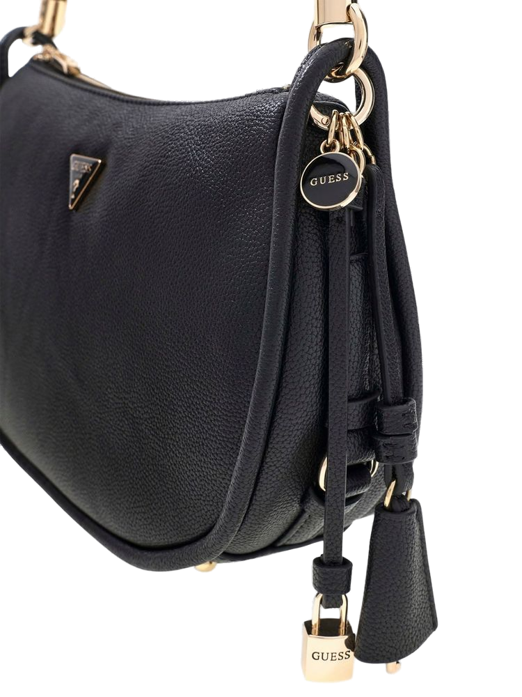 Guess Shoulder Bag — Black Polyurethane