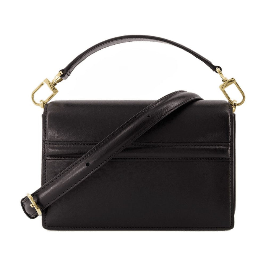 Toteme Shoulder Bag — Black Cowhide