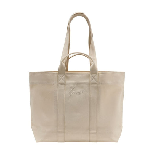 Kenzo Cotton Canvas Tote Bag — Beige