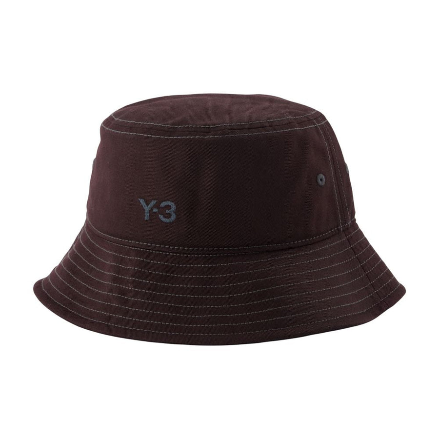 Y-3 Kw9691 Logo-Embroidered Cotton Bucket Hat — Black