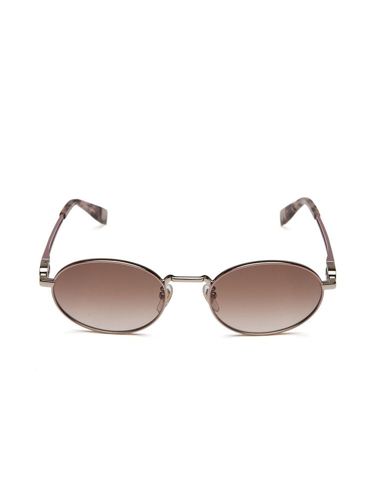 Furla Sfub30 Oval Metal Sunglasses — Gold