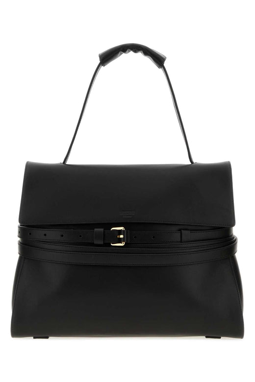 Moschino Tie Me Shoulder Bag — Black