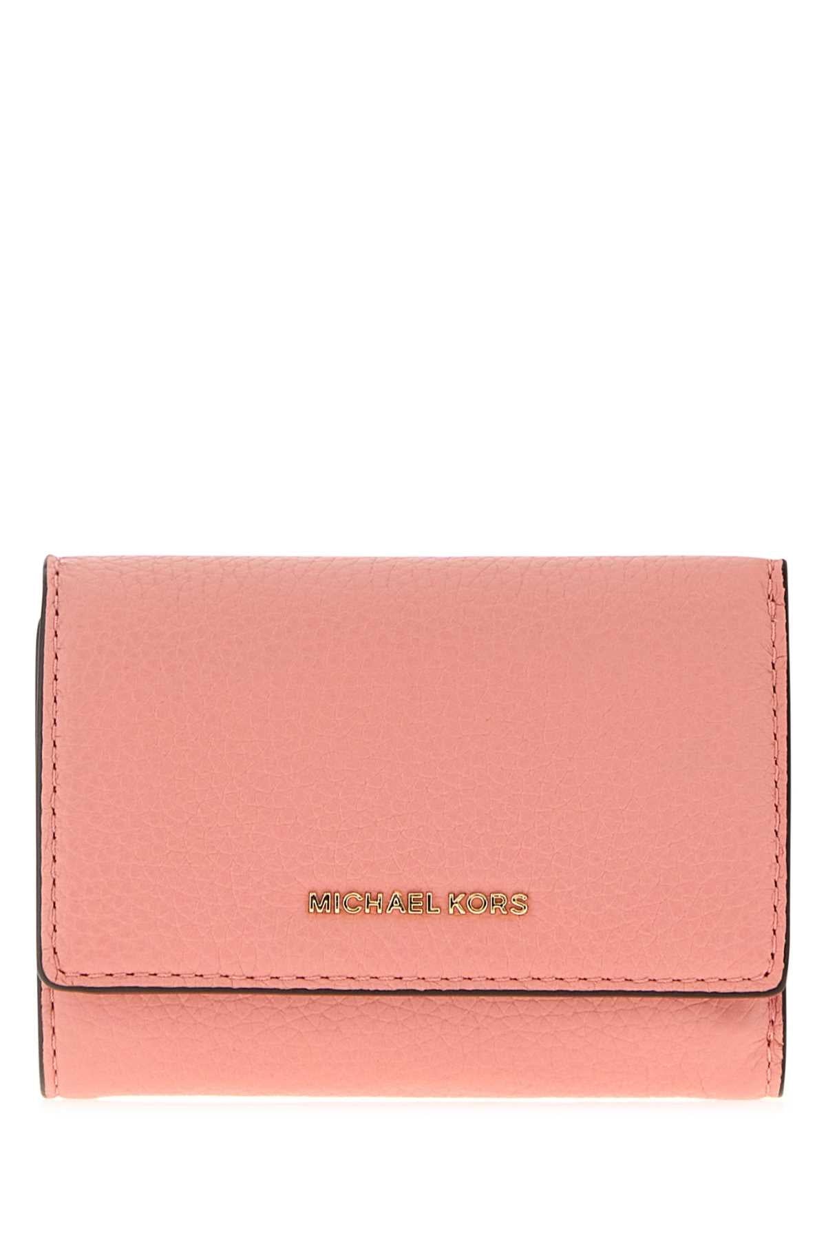 Michael By Kors Trifold Wallet — Pink