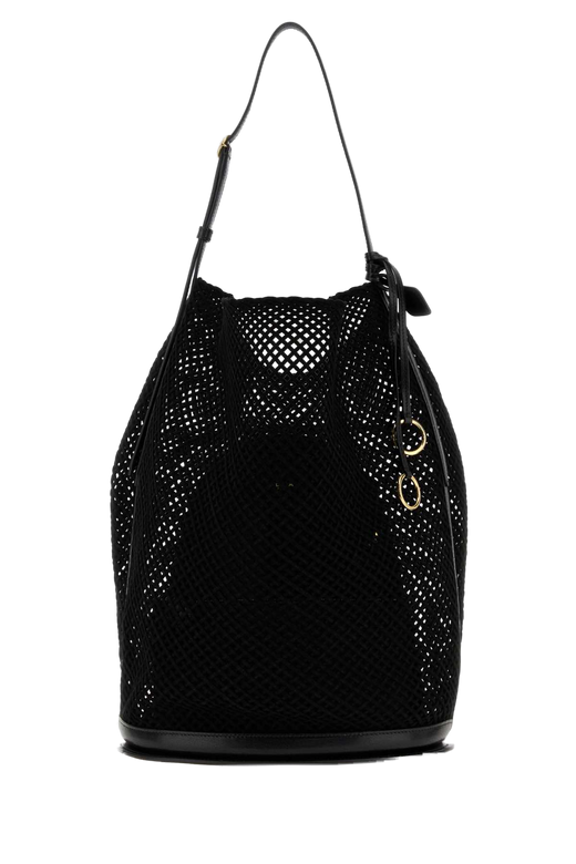 Alaia Le Hip Bucket Bag — Black