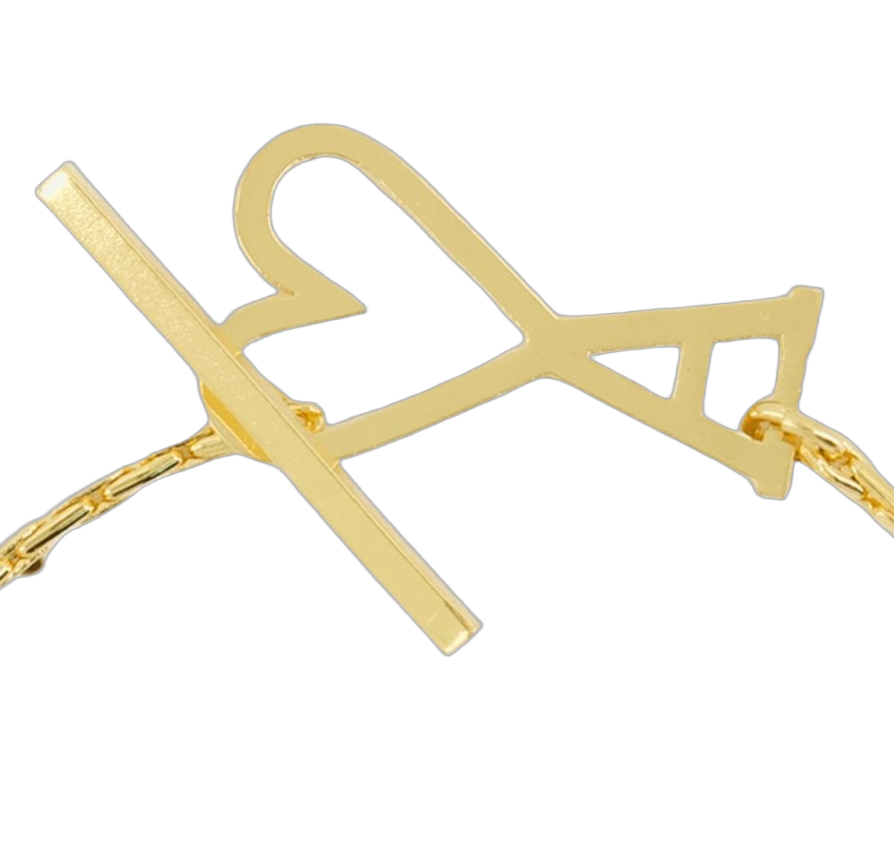 Ami Paris Adc Bracelet — Gold Metal Bracelets