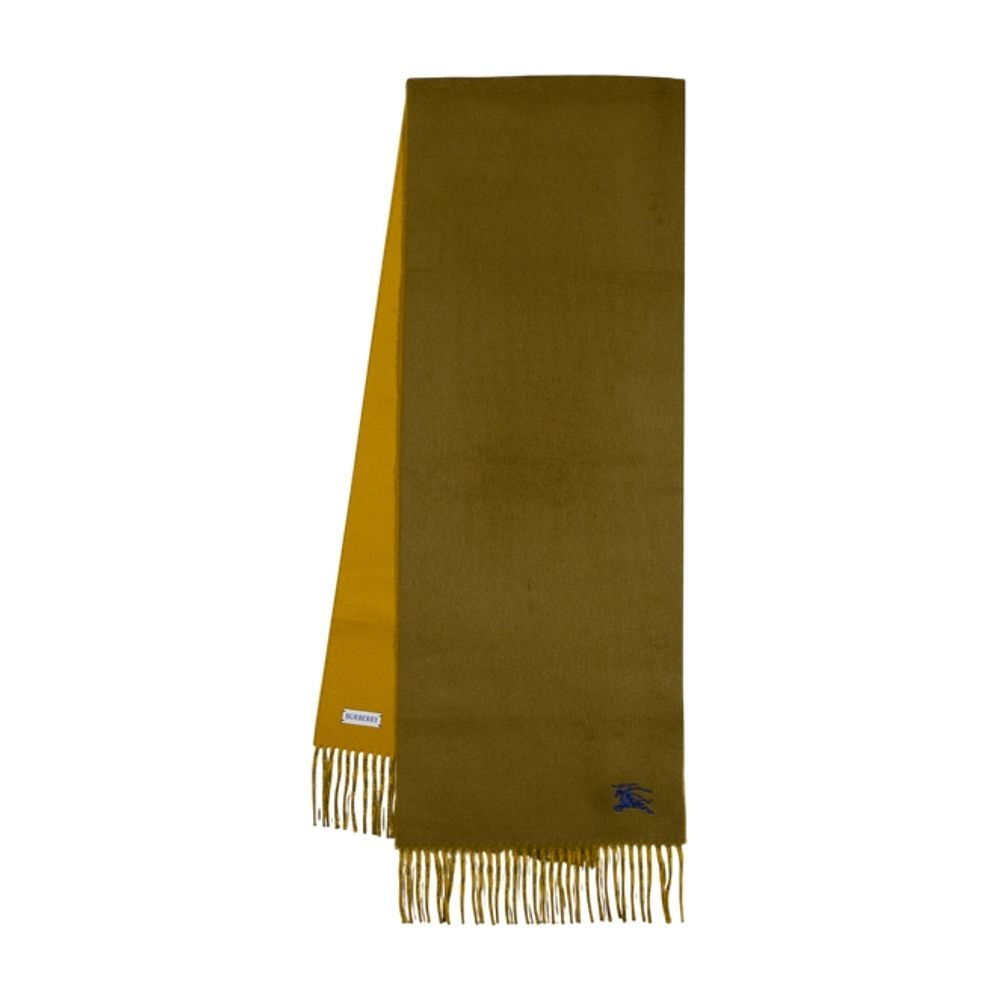 Burberry Wool Solid Scarf — Khaki Scarfs