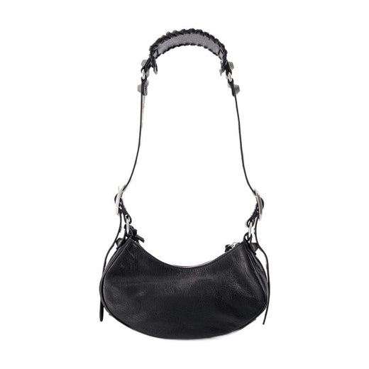 Balenciaga Lambskin Shoulder Bag — Black