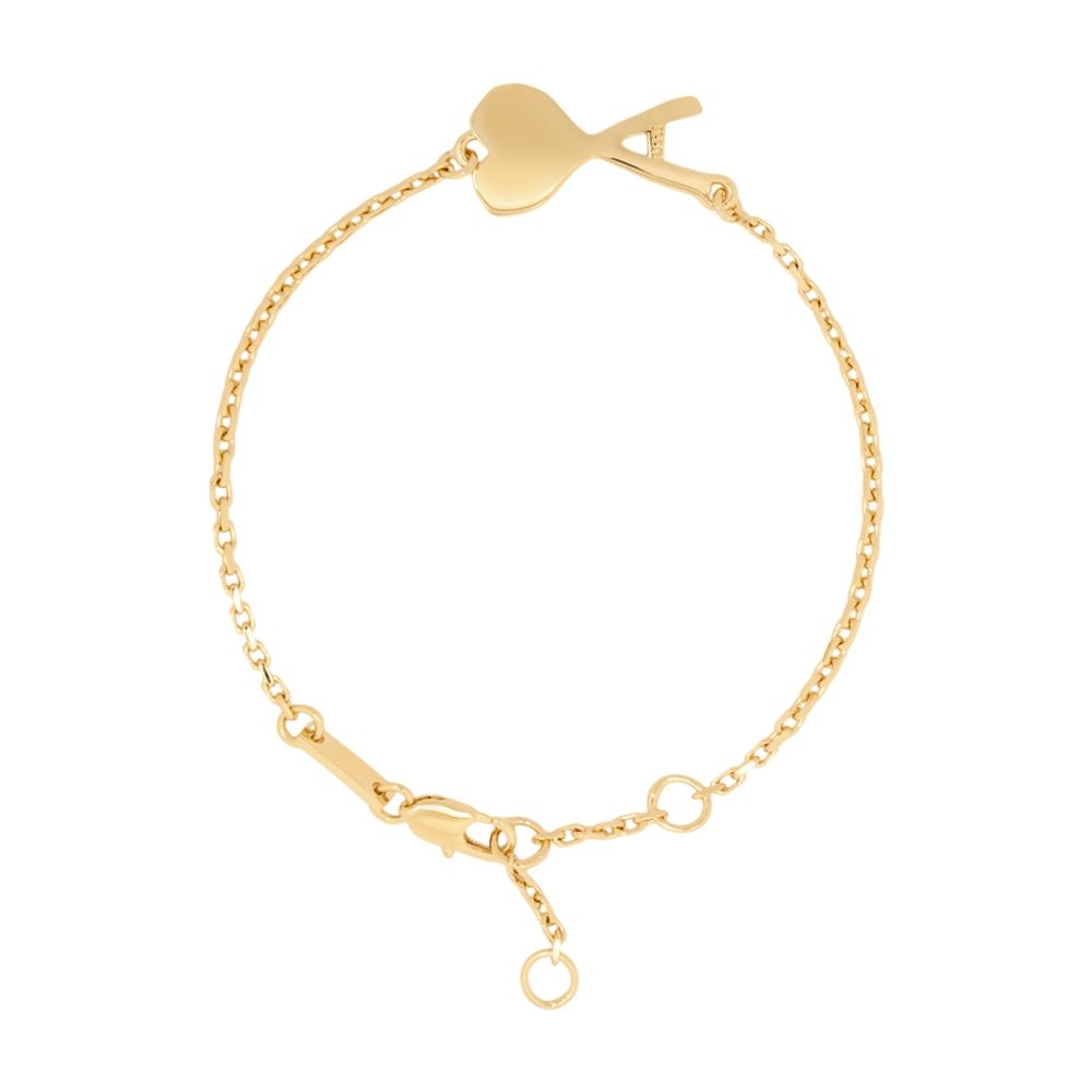 Ami Paris Hammered Bracelet — Gold Metal Bracelets