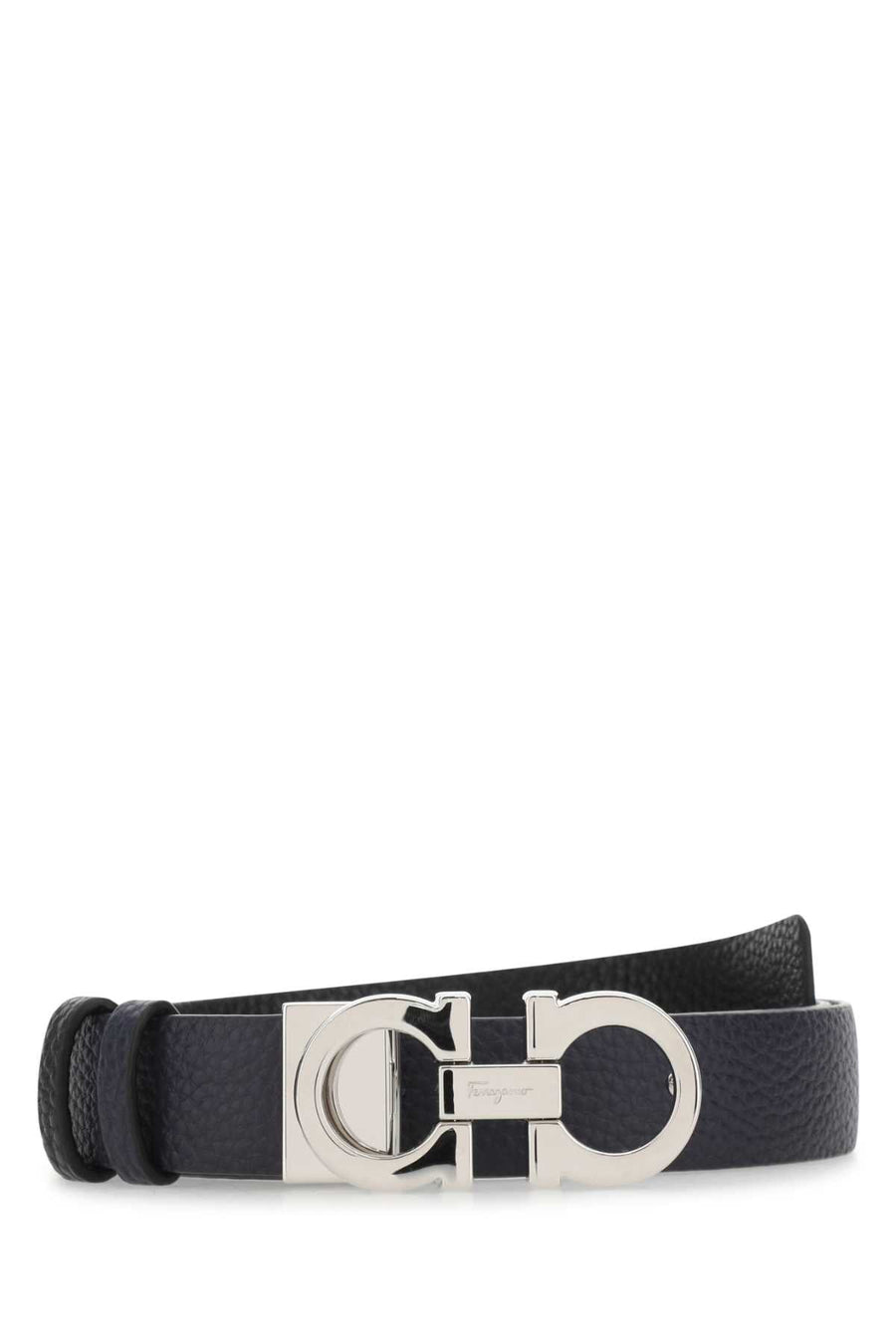 Ferragamo Mirtonero Belt — Navy