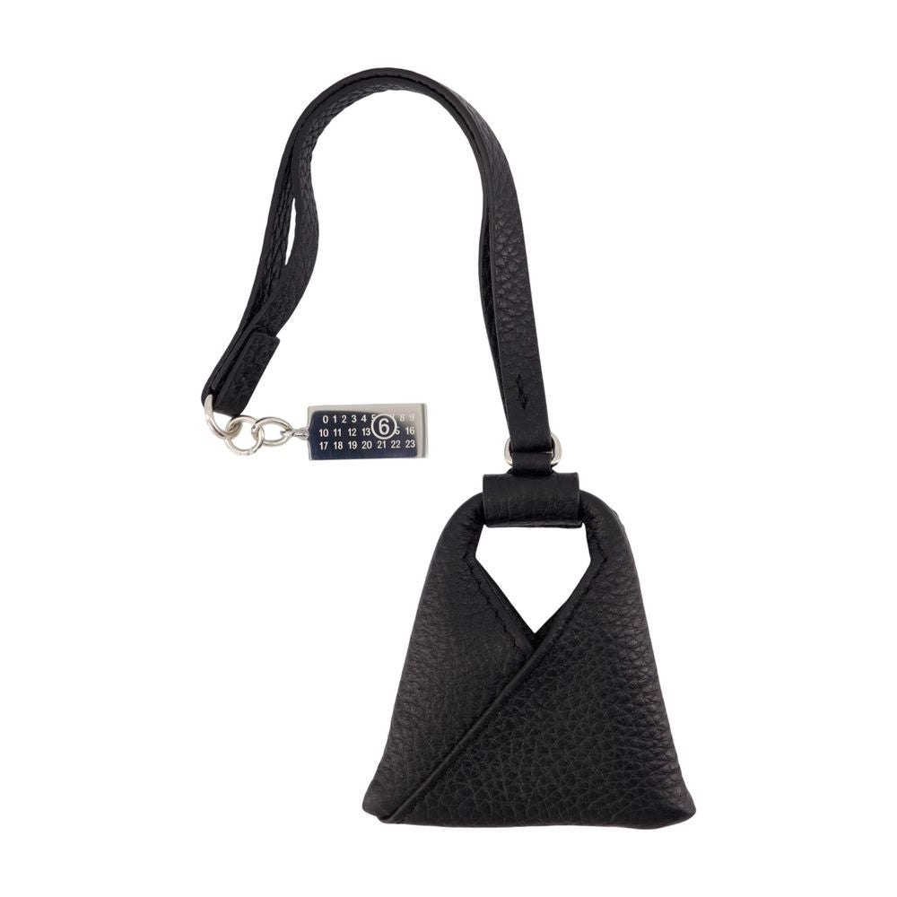 Mm6 Maison Margiela Textured Calfskin Mini Bag — Black