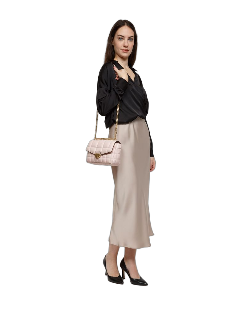 Michael Kors Soho Shoulder Bag — Pink Polyvinyl Chloride
