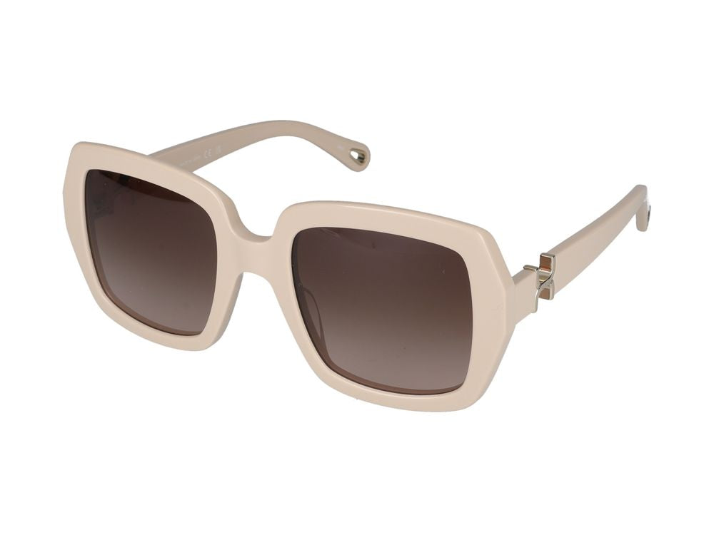 Chloé Ch0301s Oversized Square Acetate Sunglasses — Ivory