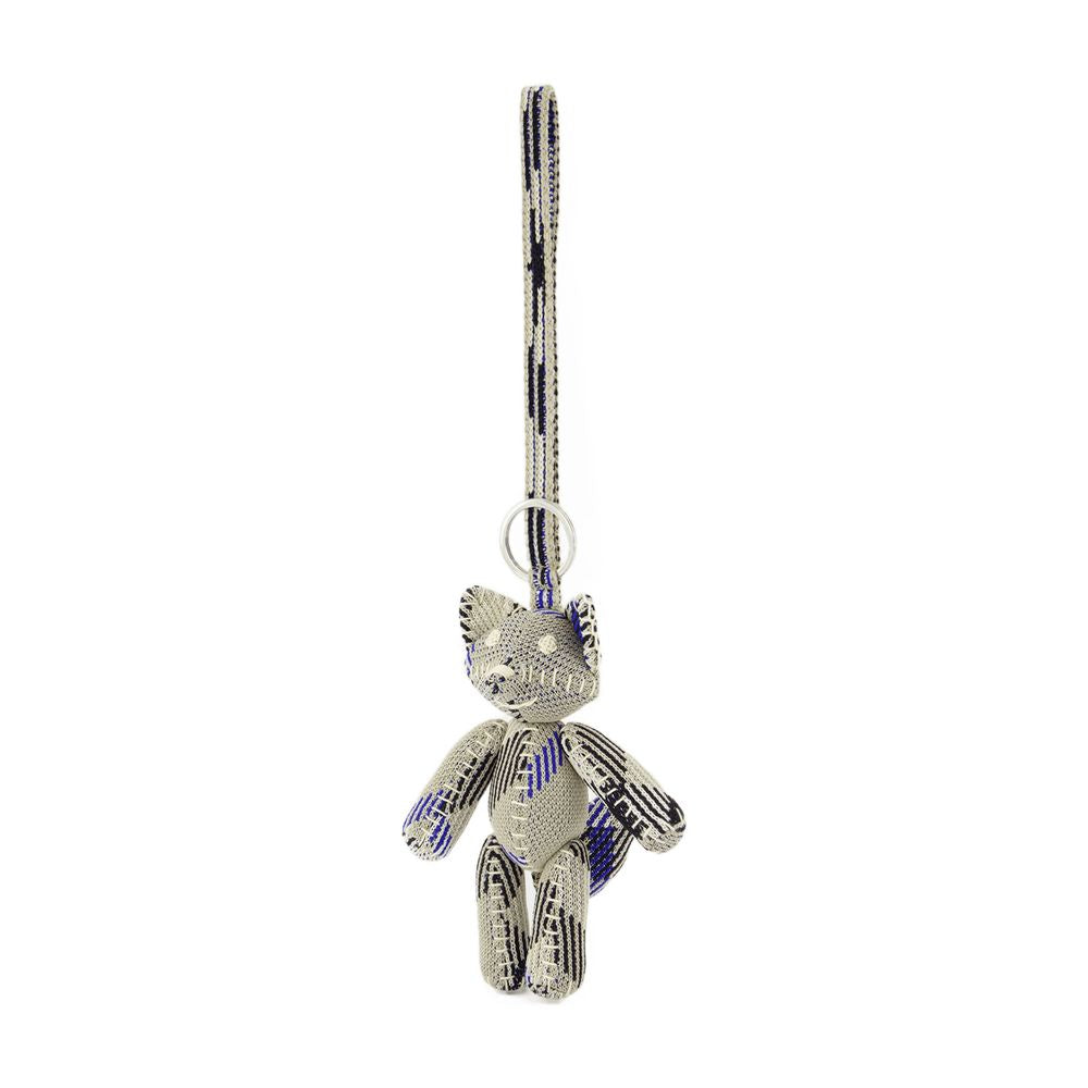 Knit Foxy Keychain - Burberry Cotton Neutral Accessories Keychains /