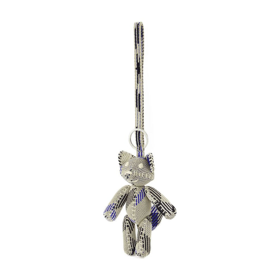 Knit Foxy Keychain - Burberry Cotton Neutral Accessories Keychains /