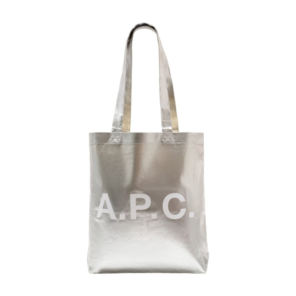 A.p.c. Lou Tote Bag — Silver Synthetic