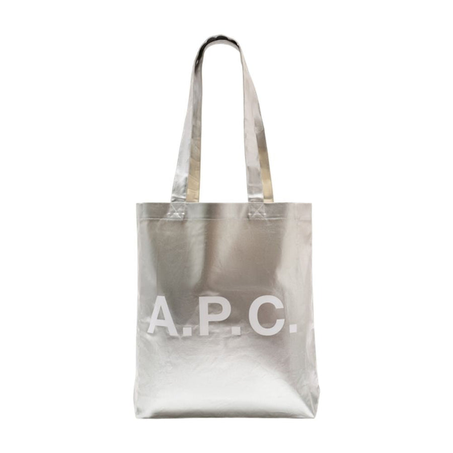 A.p.c. Lou Tote Bag — Silver Synthetic