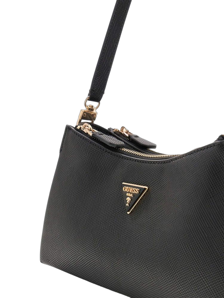 Guess Shoulder Bag — Black Polyurethane