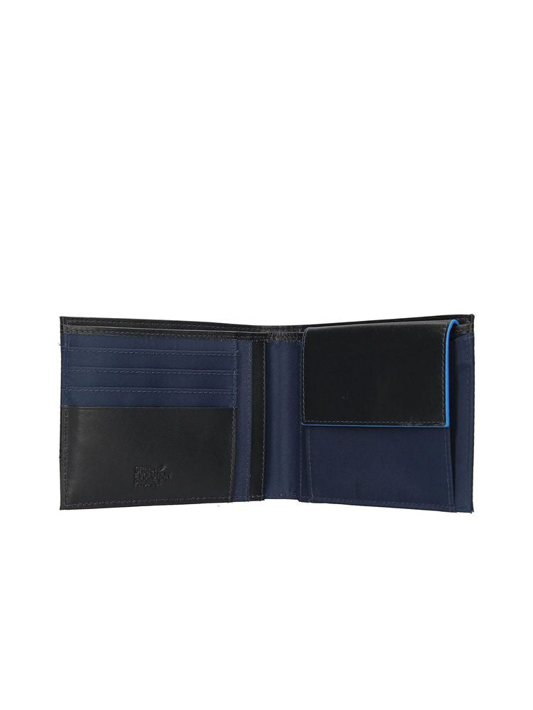 Piquadro Recycled Nylon Wallet — Blue