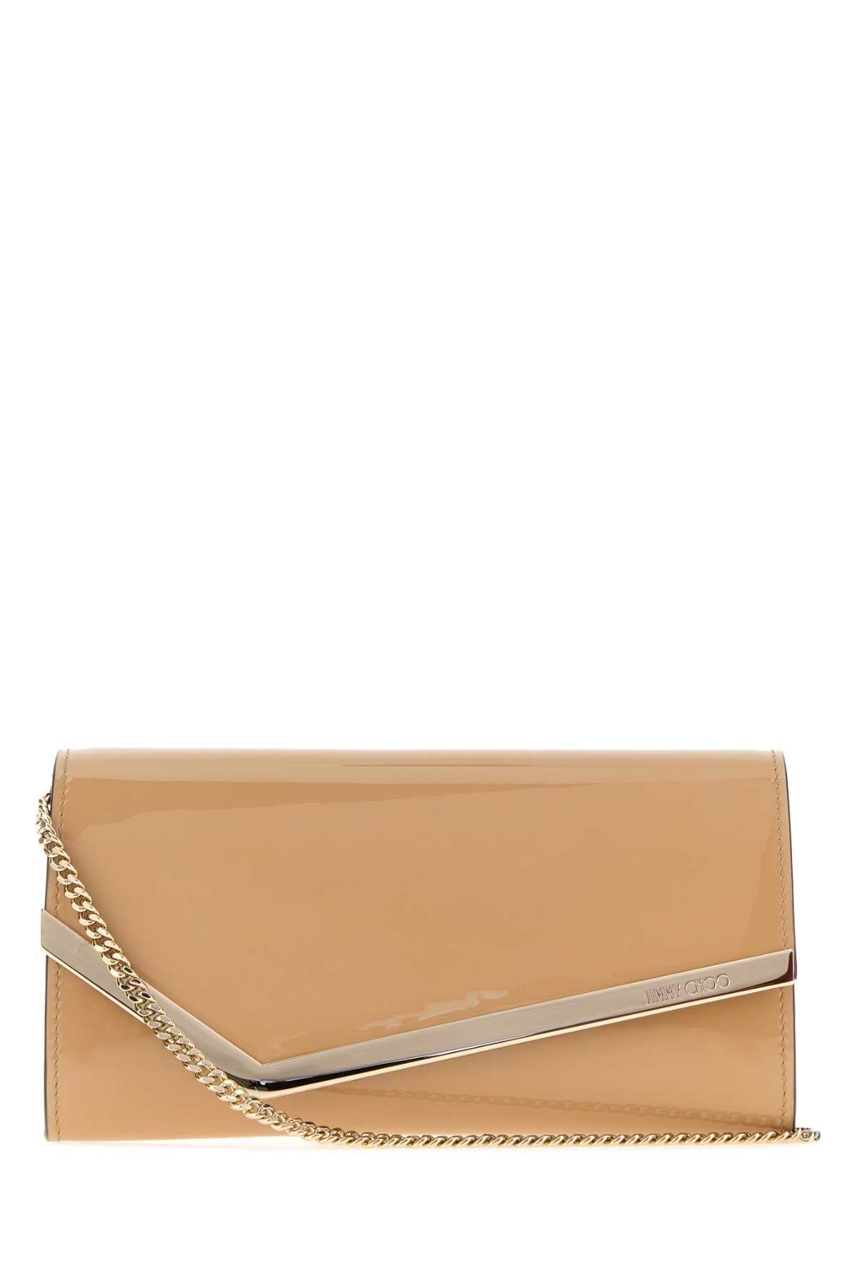 Jimmy Choo Emmie Clutch — Beige