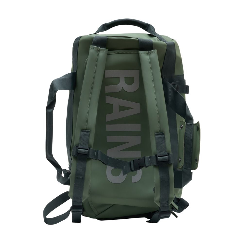 Rains Water-Resistant Synthetic Backpack — Green