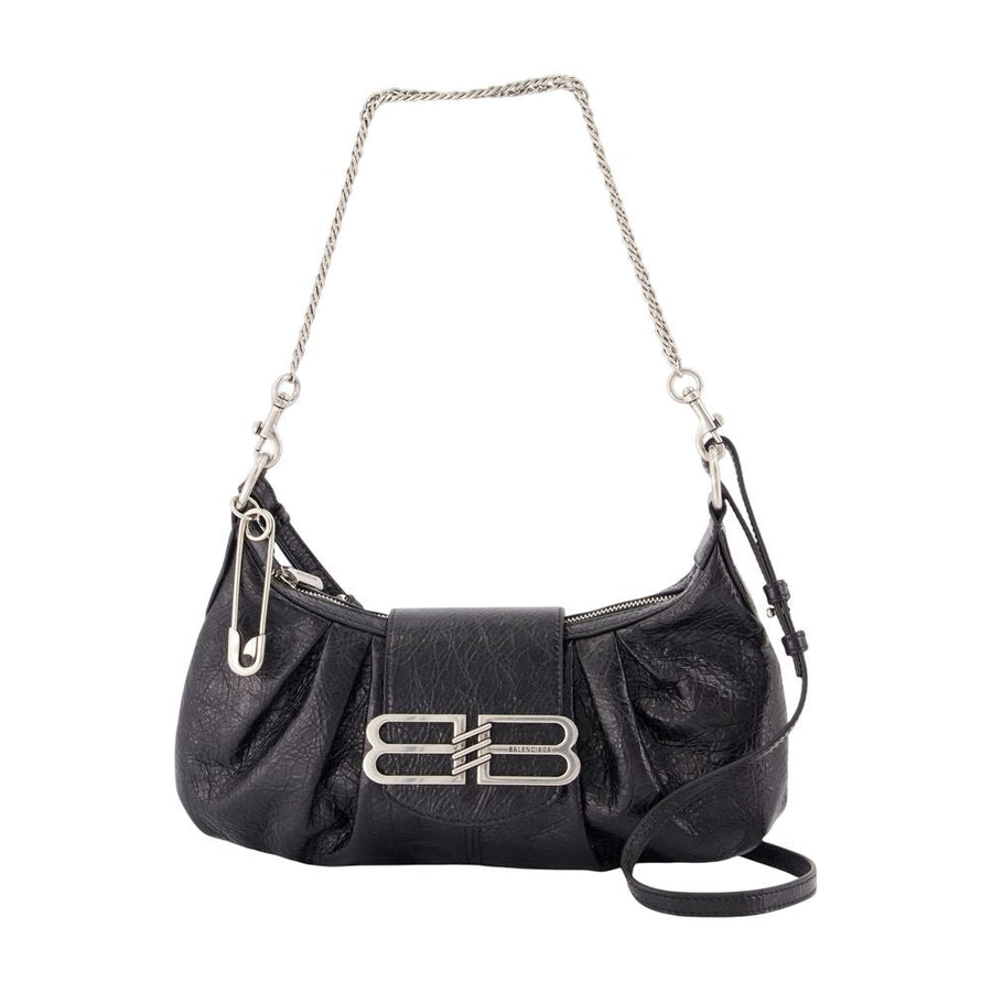 Balenciaga Shoulder Bag — Black Lambskin