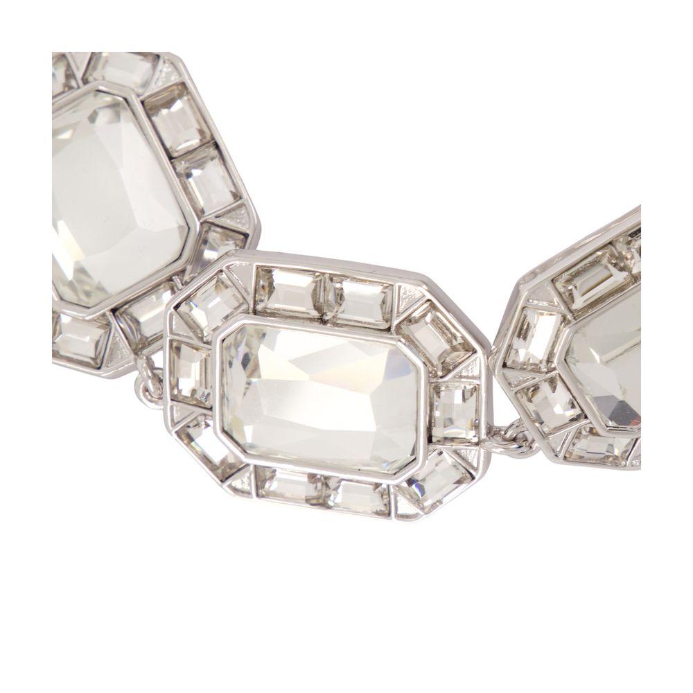 Self-Portrait Crystal And Pearl Necklace — Silver Pearls Necklaces
