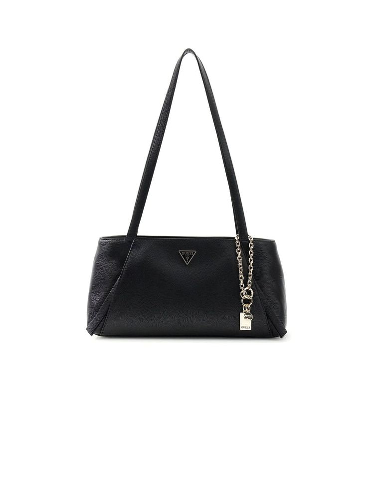 Guess Devon Shoulder Bag — Black Polyurethane