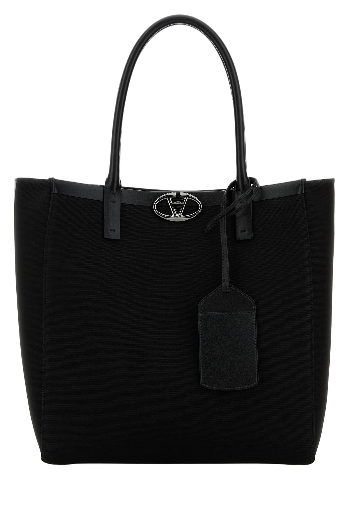 Valentino Garavani Cotton Canvas Tote Bag — Black
