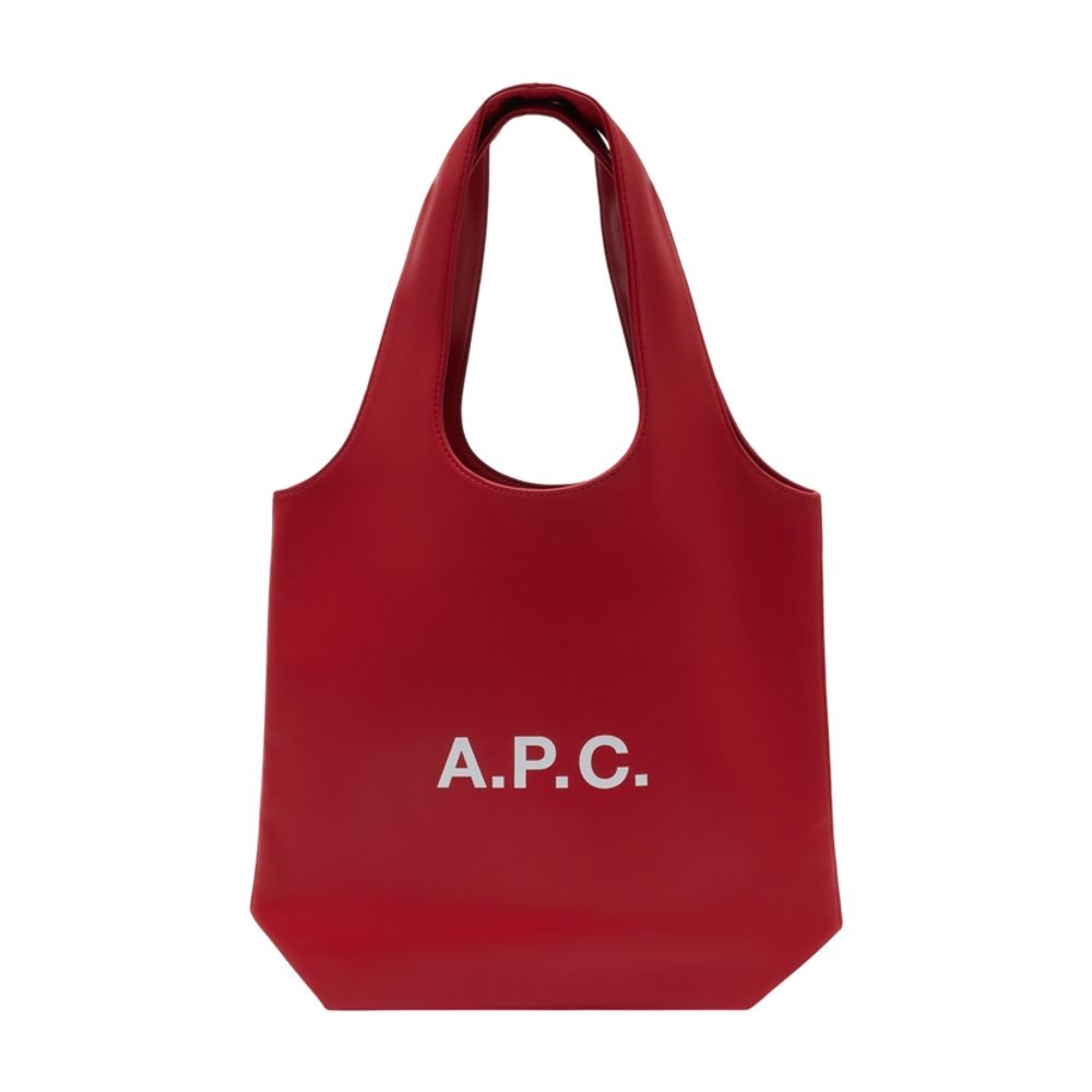 A.p.c. Ninon Tote Bag — Red Cotton