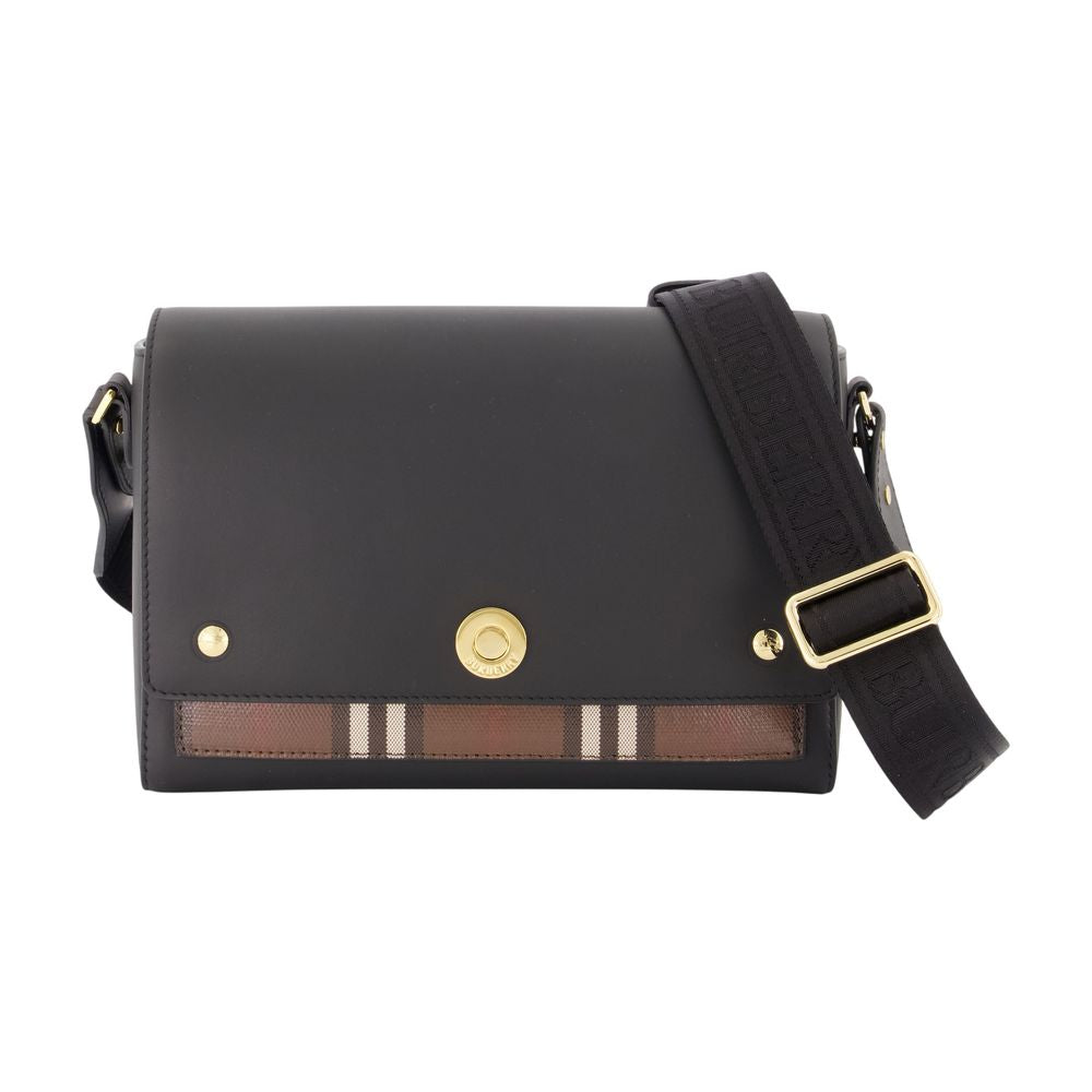 Burberry Shoulder Bag — Black Calfskin