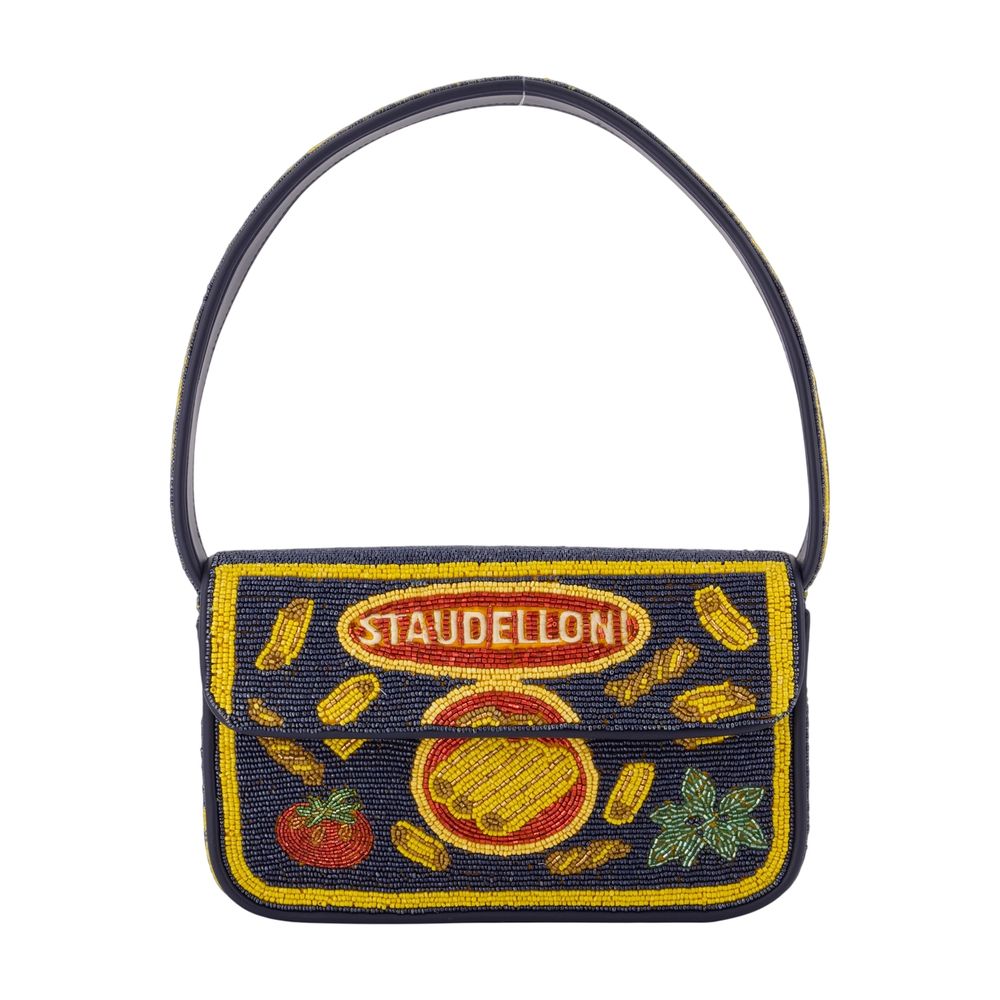 Staud Staudelloni Shoulder Bag — Navy Synthetic