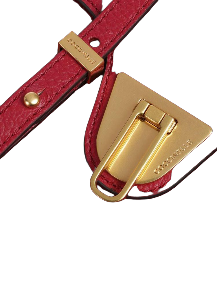 Coccinelle Beat Crossbody Bag — Red Cowhide