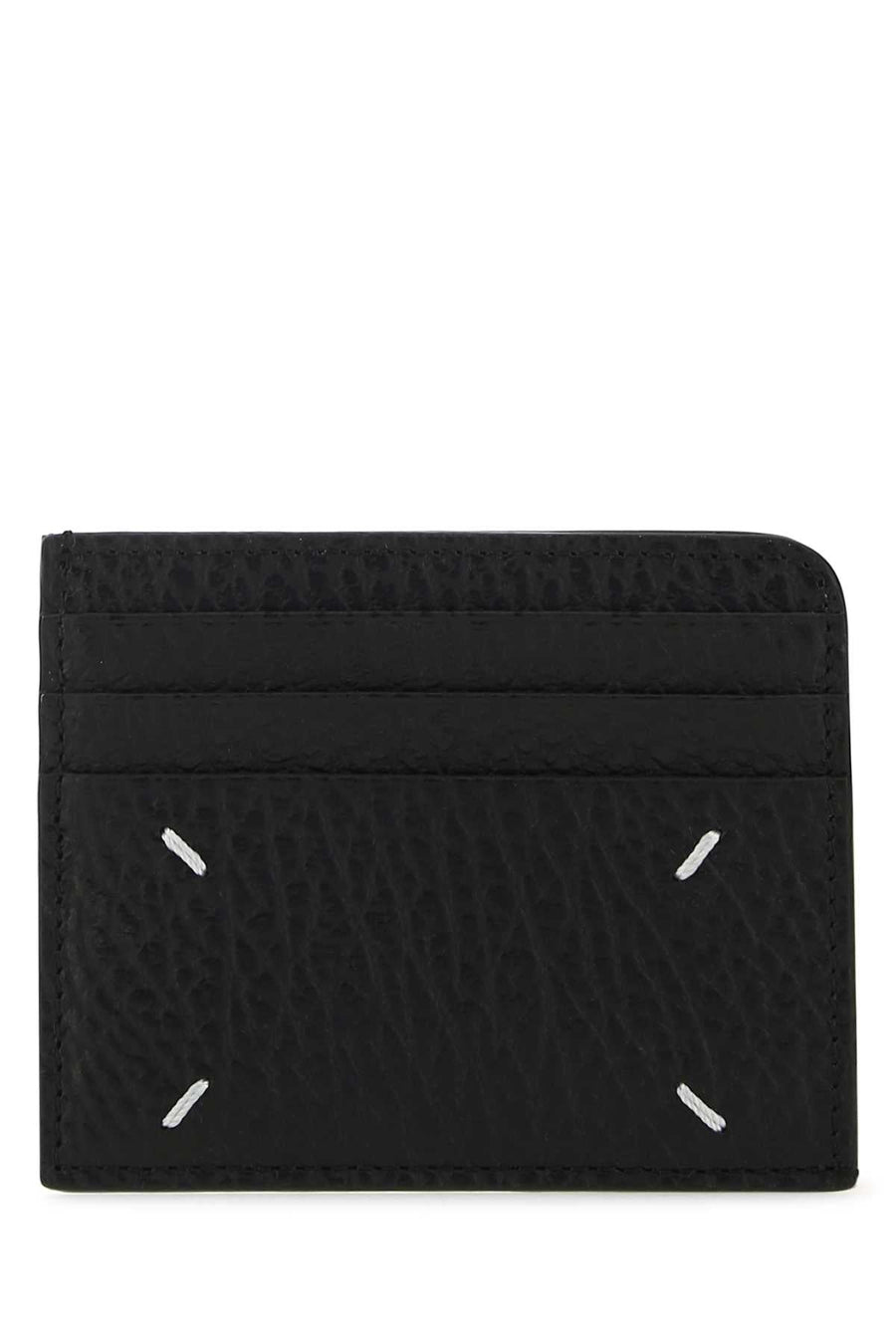 Maison Margiela Leather Card Case — Black Wallet