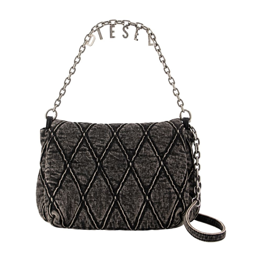 Diesel Shoulder Bag — Black Cotton